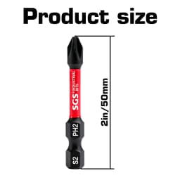 5/10/20 Pieces Phillips Screwdriver Bit Set S2 Steel Magnetic 50mm Long Impact Screwdriver Set Suitable for Metal Processing in Homes, Factories, Offices, Etc