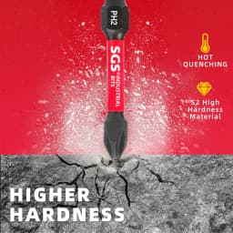 5/10/20 Pieces Phillips Screwdriver Bit Set S2 Steel Magnetic 50mm Long Impact Screwdriver Set Suitable for Metal Processing in Homes, Factories, Offices, Etc