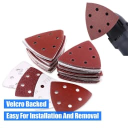 10/20/50 PCS Triangular Sanding Disc 90mm Delta Sander Hook & Loop Sandpaper Abrasive Tools for Sanding Grit 40-2000 Grits