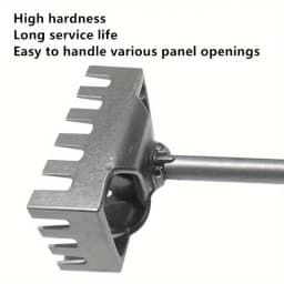 Electrical Box Square Hole Cutter & Slotting Tool - Square/Round Handle, Oscillating Socket Hole Saw for Brick, Concrete