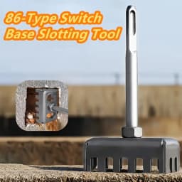 Electrical Box Square Hole Cutter & Slotting Tool - Square/Round Handle, Oscillating Socket Hole Saw for Brick, Concrete