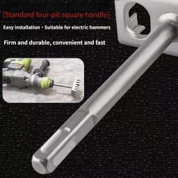 Electrical Box Square Hole Cutter & Slotting Tool - Square/Round Handle, Oscillating Socket Hole Saw for Brick, Concrete