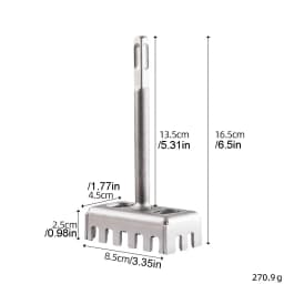 Electrical Box Square Hole Cutter & Slotting Tool - Square/Round Handle, Oscillating Socket Hole Saw for Brick, Concrete