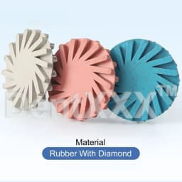 Diamond Rubber Polisher Kit Polishing Wheels 2.35mm Shank Polishing Tools