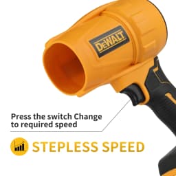 DEWALT electric cordless blade blower 20V battery vacuum cleaner, electric handheld garden cleaning blower.D317