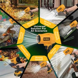 DEWALT electric cordless blade blower 20V battery vacuum cleaner, electric handheld garden cleaning blower.D317