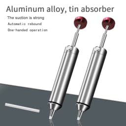 ANSIKI MJF-D9 Solder Sucker Aluminum Alloy Desoldering Pump Manual Vacuum Suction Tin Gun for PCB Component Welding Repair Tool