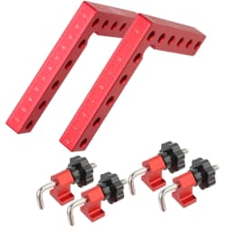 2Pc 90 Degrees L-Shaped Auxiliary Fixture Splicing Board Positioning Panel Fixed Clip Carpenter's Square Ruler Woodworking Tool