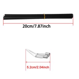Plastic Welding Tool Set 2PCS Soldering Iron Tips & Plastic Welding Rods Suitable For 6mm Diameter Plastic Welding Guns