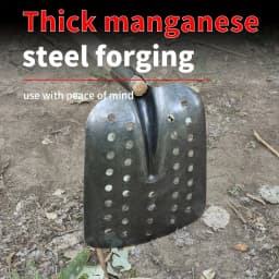 Manganese Steel Hollow Shovel Professional Sewer Cleaning Shovel Perforated Sludge Shovel Dredge Spoon for Drain Ditch Manhole