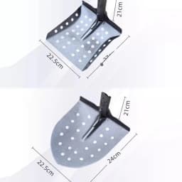 Manganese Steel Hollow Shovel Professional Sewer Cleaning Shovel Perforated Sludge Shovel Dredge Spoon for Drain Ditch Manhole