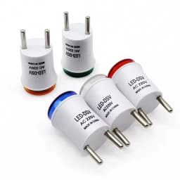 Digital Current and Voltage Ammeter, Circular LED Display, EU Plug, Digital LED Display, Electrical Instruments