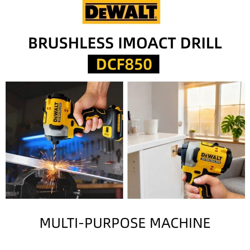 DEWALT DCF850 20V Cordless Electric Screwdriver Brushless Motor Rechargable Drill Driver Electric Impact Wrench bare machine