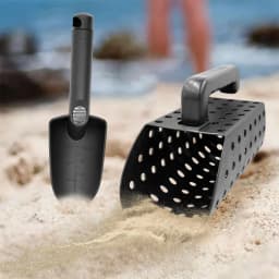 Plastic Metal Detector Shovel Rust Resistant Compact Detecting Sifter Versatile Manual Sand Scoop Shovel for Outdoor Beach ABS