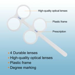 Link 4-Lens Optical Flipper High-Quality Ophthalmic Optometry Eye Trainer & Occluder for Eye Care & Vision Correction FL-5