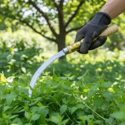 Stainless Steel Weeding Sickle With Wooden Handle Sickle Scythe Farming Tool Kit With Teeth For Weed Removal Lawn Patio Terrace