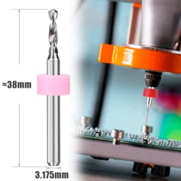XCAN 10pcs 0.1-3.175mm PCB Drill Bit 3.175 Shank Micro Carbide Drill Bit Set For Printed Circuit Board Wood Modeling