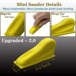 Micro Detail Sander Paper Kit 71-131Pcs Wet Dry Sandpaper Assorted Grit 3.5”x 1”Hand Sanding Block with Hook and Loop Sanding