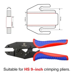 HS 9 Inch Powder Alloy Plier Jaw High Hardness Wear Resistant Industrial Crimping Pliers Replacement Accessories MIM
