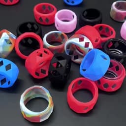 1PCS 25mm Silicone Case Protection Non-slip Band Ring for Bubble Glass Tube Tank Accessories