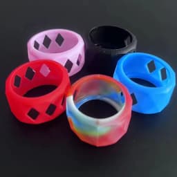 1PCS 25mm Silicone Case Protection Non-slip Band Ring for Bubble Glass Tube Tank Accessories