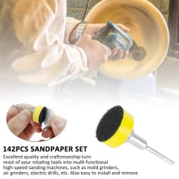 142Pcs 1 Inch Sanding Discs Pads Set 100-3000 Grit Abrasive Polishing Pad Kit For Rotary Tool Sandpapers Polishing Accessories