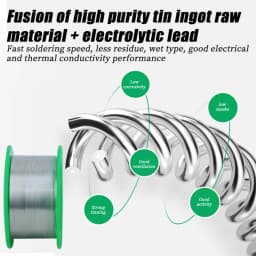 250-20g High Purity Lead-free Solder Wire Sn99.3 Cu0.7 0.5/0.6/0.8/1.0/1.2/1.5/2.0mm Rosin Core Solder Wire Roll ROHS Wire Flux