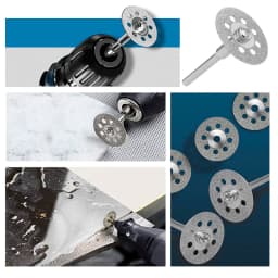 12pcs Diamond Cutting Disc 20/22/25/30mm With 3mm Mandrels Mini Cutting Disc Circular Saw Blade for Dremel Rotary Tools