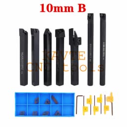 8mm 10mm 12mm 16mm Shank Lathe Turning Tool Holder Boring Bar Lathe Tool Lathe Cutter CNC Metal Turning Rod Holders and Inserts