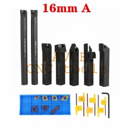 8mm 10mm 12mm 16mm Shank Lathe Turning Tool Holder Boring Bar Lathe Tool Lathe Cutter CNC Metal Turning Rod Holders and Inserts
