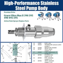 Airless Spray Pump for Graco Ultra Max II 390 395 490 495 595 Airless Paint Sprayer Replace