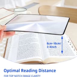 Full Page Large Sheet Magnifier 3X Ultra-thin Magnifying Glass Reading Aid Glass Page Magnifying Lens Magnifier for Reading