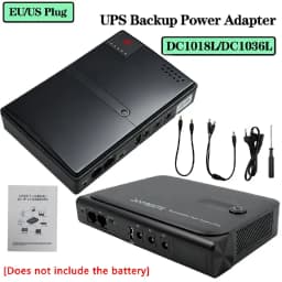 NEW DC18W/36W DC1018L/DC1036L 1A/2A 5V/9V/12V Large Capacity Multipurpose Mini Portable UPS Backup Power Adapter for WiFi Router