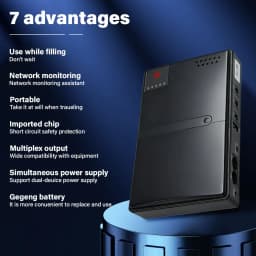 NEW DC18W/36W DC1018L/DC1036L 1A/2A 5V/9V/12V Large Capacity Multipurpose Mini Portable UPS Backup Power Adapter for WiFi Router