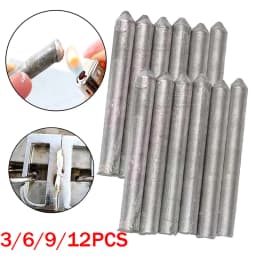 3/6/9/12pcs Universal Welding Rods,Easy Melt Low Temperature Welding Rod for Copper Iron Stainless Steel,Aluminum Repairing Kits