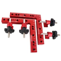 120/140mm Right Angle Fixing Clip 90 Degree L-shaped Auxiliary Fixture Positioning Panel Fixing Clip Woodworking Clamping Tool