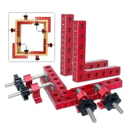 120/140mm Right Angle Fixing Clip 90 Degree L-shaped Auxiliary Fixture Positioning Panel Fixing Clip Woodworking Clamping Tool