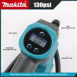 Makita Portable Air pump 18V Battery Lithium-Ion Cordless Inflator For Car Tyre Inflator Electric Motorcycle Pump