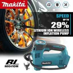 Makita Portable Air pump 18V Battery Lithium-Ion Cordless Inflator For Car Tyre Inflator Electric Motorcycle Pump