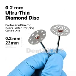 Ultra-Thin Double-Sided Diamond Grinding Discs – 0.20mm Cutting & Polishing Blades with 2.35mm Shank