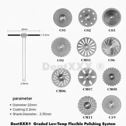 Ultra-Thin Double-Sided Diamond Grinding Discs – 0.20mm Cutting & Polishing Blades with 2.35mm Shank