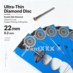 Ultra-Thin Double-Sided Diamond Grinding Discs – 0.20mm Cutting & Polishing Blades with 2.35mm Shank