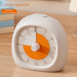 TINSOL 60 Minute Silent Visual Timer Practical Plastic Digital Clock Study Timer Focus Aid for Kids Classroom Homework Kitchen