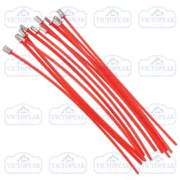 12PCs Garden Power Tool Accessories Trimmer Line Square 3.0mm*21cm Orange Red Trimmer Line for Brush Cutter Trimmer Head