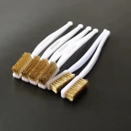 Mini brass plated wire brush set, suitable for paint and rust removal -1/3/5 piece combination industrial metal polishing and de