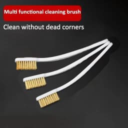 Mini brass plated wire brush set, suitable for paint and rust removal -1/3/5 piece combination industrial metal polishing and de