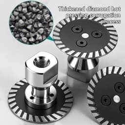 Engraving Cutting Disc Diamond Saw BIade with RemovabIe 5/8-11 FIange for DIY Stone Marble Porcelain