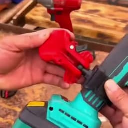 Quick Release Tool Holster with Belt Clip, Heavy Duty Self-Locking Drill Holder for Cordless Drill & Impact Driver