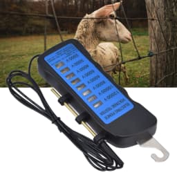 12KV Neon Fence Voltage Tester 2000 to 12000V 8 Neon Indicator Lights Waterproof Fence Tester for Farms Fence Voltage Tester