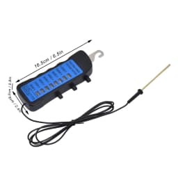 12KV Neon Fence Voltage Tester 2000 to 12000V 8 Neon Indicator Lights Waterproof Fence Tester for Farms Fence Voltage Tester